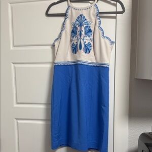 Lilly Pulitzer Blue and White Mini Dress